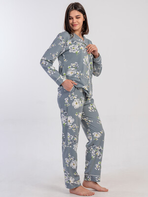 Купить Класична жіноча піжама з довгим рукавом VIENETTA 1617908944 в Украина в Lingerie.ua - Одяг для дому та відпочинку, Фото 7