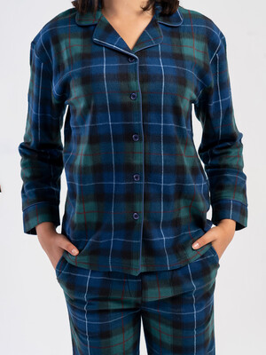 Купить Флісова класична піжама з довгим рукавом VIENETTA 1618421121 в Украина в Lingerie.ua - Одяг для дому та відпочинку, Фото 7