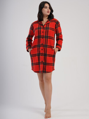 Купить Теплий флісовий халат жіночий на ґудзиках VIENETTA 1618411120 в Украина в Lingerie.ua - Одяг для дому та відпочинку, Фото 6