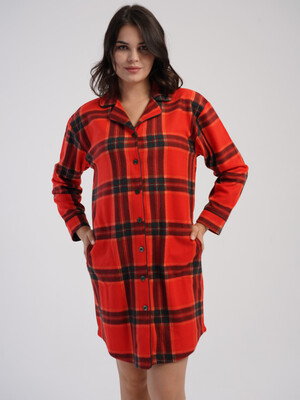 Купить Теплий флісовий халат жіночий на ґудзиках VIENETTA 1618411120 в Украина в Lingerie.ua - Одяг для дому та відпочинку, Фото 8