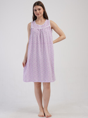 Купить Бавовняна нічна сорочка без рукавів VIENETTA 1617765576 в Украина в Lingerie.ua - Одяг для дому та відпочинку, Фото 4