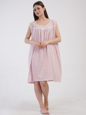 Купить Бавовняна нічна сорочка без рукавів VIENETTA 1617765576 в Украина в Lingerie.ua - Одяг для дому та відпочинку, Фото 5