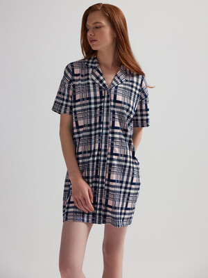 Купить Хлопковый халат женский на пуговицах HAYS 62143 в Украина