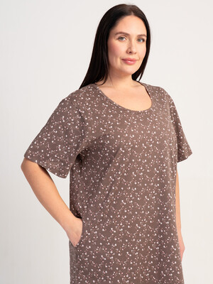 Купить Бавовняна домашня туніка великого розміру VIENETTA 5100370866 в Украина в Lingerie.ua - Одяг для дому та відпочинку, Фото 2