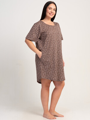 Купить Бавовняна домашня туніка великого розміру VIENETTA 5100370866 в Украина в Lingerie.ua - Одяг для дому та відпочинку, Фото 3