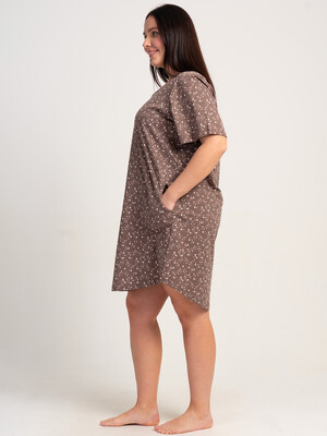 Купить Бавовняна домашня туніка великого розміру VIENETTA 5100370866 в Украина в Lingerie.ua - Одяг для дому та відпочинку, Фото 4