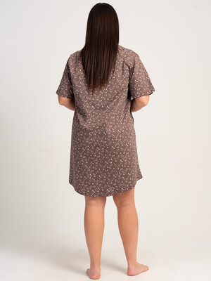 Купить Бавовняна домашня туніка великого розміру VIENETTA 5100370866 в Украина в Lingerie.ua - Одяг для дому та відпочинку, Фото 5