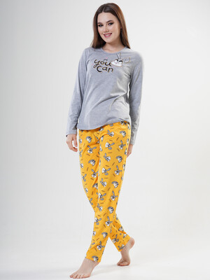 Купить Хлопковый домашний комплект с длинным рукавом VIENETTA 2041700710 в Украина в Lingerie.ua - Одяг для дому та відпочинку, Фото 2