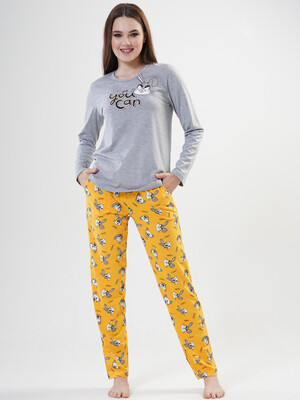 Купить Хлопковый домашний комплект с длинным рукавом VIENETTA 2041700710 в Украина в Lingerie.ua - Одяг для дому та відпочинку, Фото 9