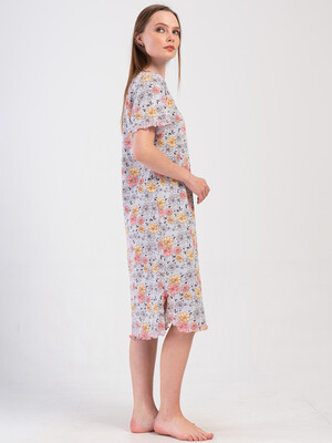 Купить Бавовняна туніка з коротким рукавом VIENETTA 4081883402 в Украина в Lingerie.ua - Одяг для дому та відпочинку, Фото 2