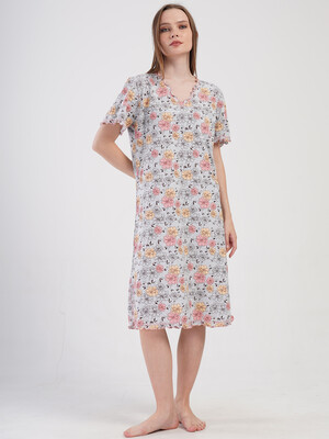 Купить Бавовняна туніка з коротким рукавом VIENETTA 4081883402 в Украина в Lingerie.ua - Одяг для дому та відпочинку, Фото 4