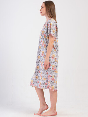 Купить Бавовняна туніка з коротким рукавом VIENETTA 4081883402 в Украина в Lingerie.ua - Одяг для дому та відпочинку, Фото 7