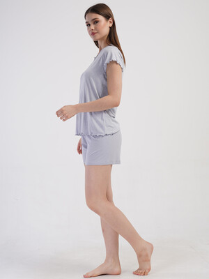 Купить Піжама з віскози з шортами VIENETTA 4093051820 в Украина в Lingerie.ua - Одяг для дому та відпочинку, Фото 2