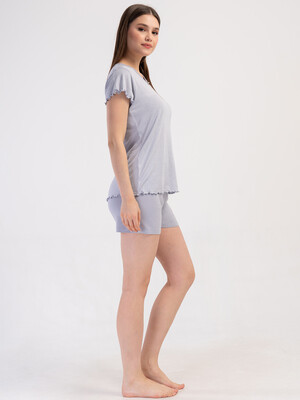 Купить Піжама з віскози з шортами VIENETTA 4093051820 в Украина в Lingerie.ua - Одяг для дому та відпочинку, Фото 4