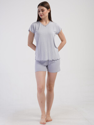 Купить Піжама з віскози з шортами VIENETTA 4093051820 в Украина в Lingerie.ua - Одяг для дому та відпочинку, Фото 5