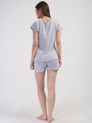 Купить Піжама з віскози з шортами VIENETTA 4093051820 в Украина в Lingerie.ua - Одяг для дому та відпочинку, Фото 8