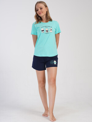 Купить Хлопковый комплект с шортами VIENETTA 4083960000 в Украина в Lingerie.ua - Одяг для дому та відпочинку, Фото 4