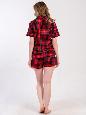 Купить Жіноча класична бавовняна піжама (сорочка + шорти) VIENETTA 5010343029 в Украина в Lingerie.ua - Одяг для дому та відпочинку, Фото 7