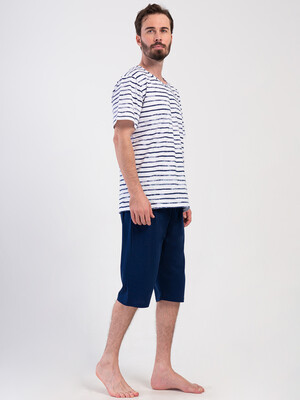 Купить Летний хлопковый костюм с коротким рукавом (футболка + капри) VIENETTA MAN 4080771062 в Украина в Lingerie.ua - Одяг для дому та відпочинку, Фото 3