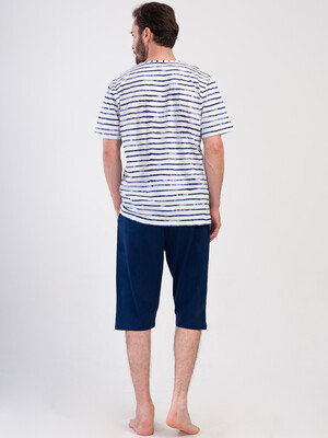 Купить Летний хлопковый костюм с коротким рукавом (футболка + капри) VIENETTA MAN 4080771062 в Украина в Lingerie.ua - Одяг для дому та відпочинку, Фото 4