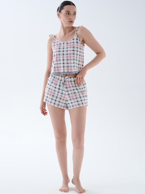 Купить Хлопковая летняя пижама женская (майка + шорты) HAYS 70140 в Украина в Lingerie.ua - Одяг для дому та відпочинку, Фото 3
