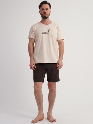 Купить Бавовняний літній костюм (футболка + шорти) VIENETTA MAN 6011120000 в Украина в Lingerie.ua - Одяг для дому та відпочинку, Фото 4