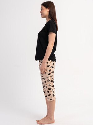 Купить Хлопковый летний костюм (футболка + капри) VIENETTA 6010672200 в Украина в Lingerie.ua - Одяг для дому та відпочинку, Фото 2