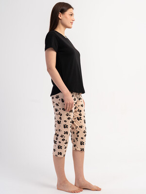Купить Хлопковый летний костюм (футболка + капри) VIENETTA 6010672200 в Украина в Lingerie.ua - Одяг для дому та відпочинку, Фото 4