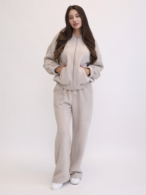 Купить Теплый шерстяной костюм однотонный (бомбер + брюки) LINGERIE 170904 в Украина в Lingerie.ua - Одяг для дому та відпочинку, Фото 9