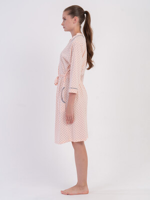 Купить Хлопковый халат женский на запах VIENETTA 6061181248 в Украина в Lingerie.ua - Одяг для дому та відпочинку, Фото 2