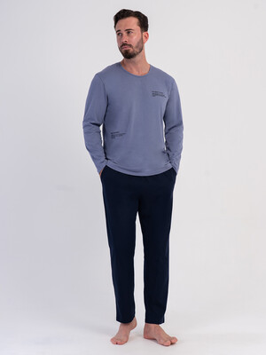 Купить Хлопковый домашний костюм (лонгслив + брюки) VIENETTA MAN 6051630000 в Украина в Lingerie.ua - Одяг для дому та відпочинку, Фото 3