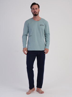 Купить Хлопковый домашний костюм (лонгслив + брюки) VIENETTA MAN 6051630000 в Украина в Lingerie.ua - Одяг для дому та відпочинку, Фото 6