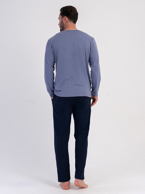 Купить Хлопковый домашний костюм (лонгслив + брюки) VIENETTA MAN 6051630000 в Украина в Lingerie.ua - Одяг для дому та відпочинку, Фото 9