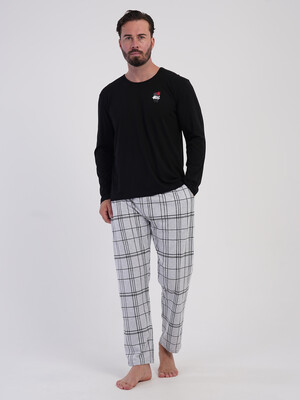 Хлопковый домашний костюм с длинным рукавом VIENETTA MAN 6050363730