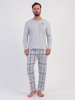 Купить Хлопковый домашний костюм с длинным рукавом VIENETTA MAN 6050363730 в Украина в Lingerie.ua - Одяг для дому та відпочинку, Фото 11