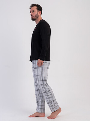 Купить Хлопковый домашний костюм с длинным рукавом VIENETTA MAN 6050363730 в Украина в Lingerie.ua - Одяг для дому та відпочинку, Фото 8