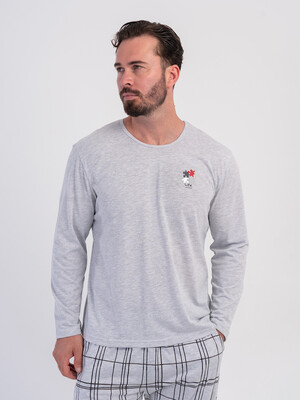 Купить Хлопковый домашний костюм с длинным рукавом VIENETTA MAN 6050363730 в Украина в Lingerie.ua - Одяг для дому та відпочинку, Фото 7
