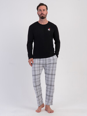 Купить Хлопковый домашний костюм с длинным рукавом VIENETTA MAN 6050363730 в Украина в Lingerie.ua - Одяг для дому та відпочинку, Фото 4