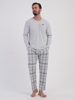 Купить Хлопковый домашний костюм с длинным рукавом VIENETTA MAN 6050363730 в Украина в Lingerie.ua - Одяг для дому та відпочинку, Фото 13