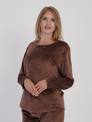 Купить Велюровый костюм женский (свитшот + брюки) VIENETTA 1619740000 в Украина в Lingerie.ua - Одяг для дому та відпочинку, Фото 5