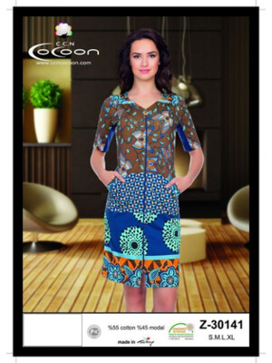 Купить Халат жіночий на блискавці COCOON Z-30141 в Украина в Lingerie.ua - Одяг для дому та відпочинку, Фото 2