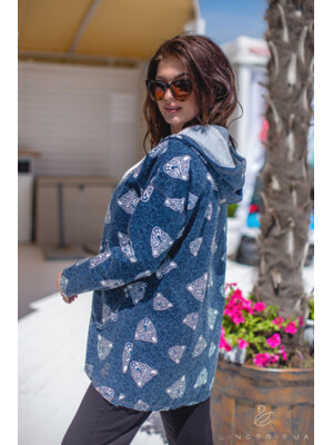 Купить Хлопковая куртка женская с начесом LINGERIE 170032 в Украина в Lingerie.ua - Одяг для дому та відпочинку, Фото 3