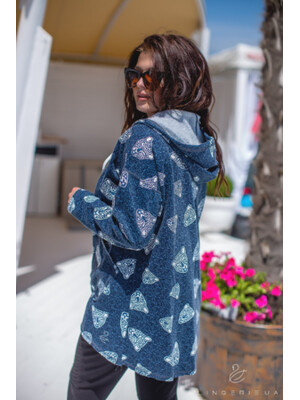 Купить Хлопковая куртка женская с начесом LINGERIE 170032 в Украина в Lingerie.ua - Одяг для дому та відпочинку, Фото 4