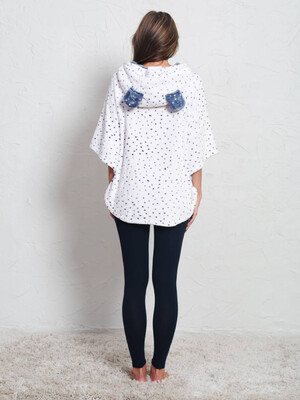 Купить Теплое пончо с капюшоном VIENETTA 1602053443 в Украина в Lingerie.ua - Одяг для дому та відпочинку, Фото 4