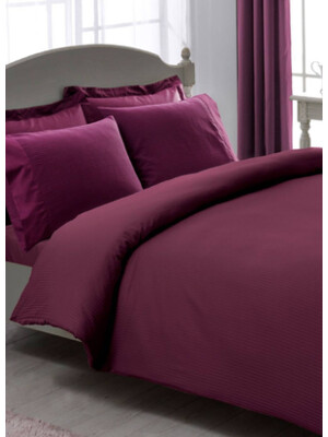 Купить Двоспальний комплект постільної білизни TAC Saten Premium Basic Stripe в Украина в Lingerie.ua - Одяг для дому та відпочинку, Фото 6