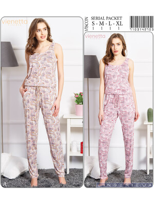 Купить Жіночий комбінезон без рукавів VIENETTA 7103142703 в Украина