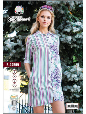 Купить Летнее платье на пуговицах COCOON R24509 в Украина в Lingerie.ua - Одяг для дому та відпочинку, Фото 2