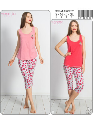 Комплект жіночий з футболки та капрі VIENETTA 8110823322