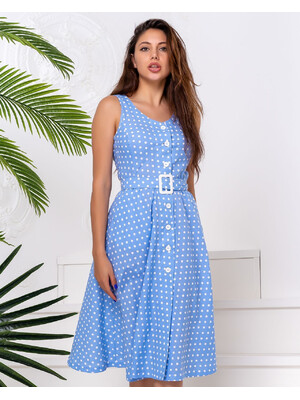 Купить Сарафан літній у горошок на ґудзиках LINGERIE 170431 в Украина в Lingerie.ua - Одяг для дому та відпочинку, Фото 4