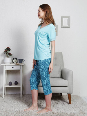 Купить Комплект женский из футболки и капри VIENETTA 9101692437 в Украина в Lingerie.ua - Одяг для дому та відпочинку, Фото 3